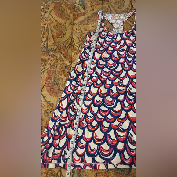 Lilly Pulitzer Women's Monterey Tank Dress Gillty Print Red White Blue Sz Small - Picture 3 of 6